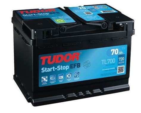 Tudor Tudor TL700 Car Battery 70Ah 720A EFB Suitable for 